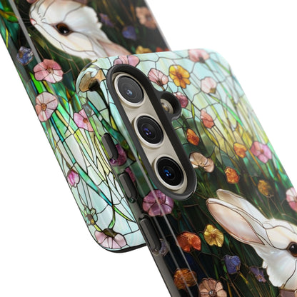 Easter Rabbit Stained Glass Tough Phone Case