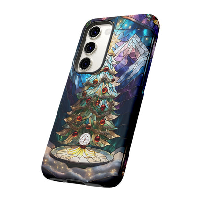 Christmas Tree Stained Glass Tough Phone Case