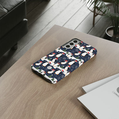 Cute Penguin Christmas Pattern Tough Phone Case