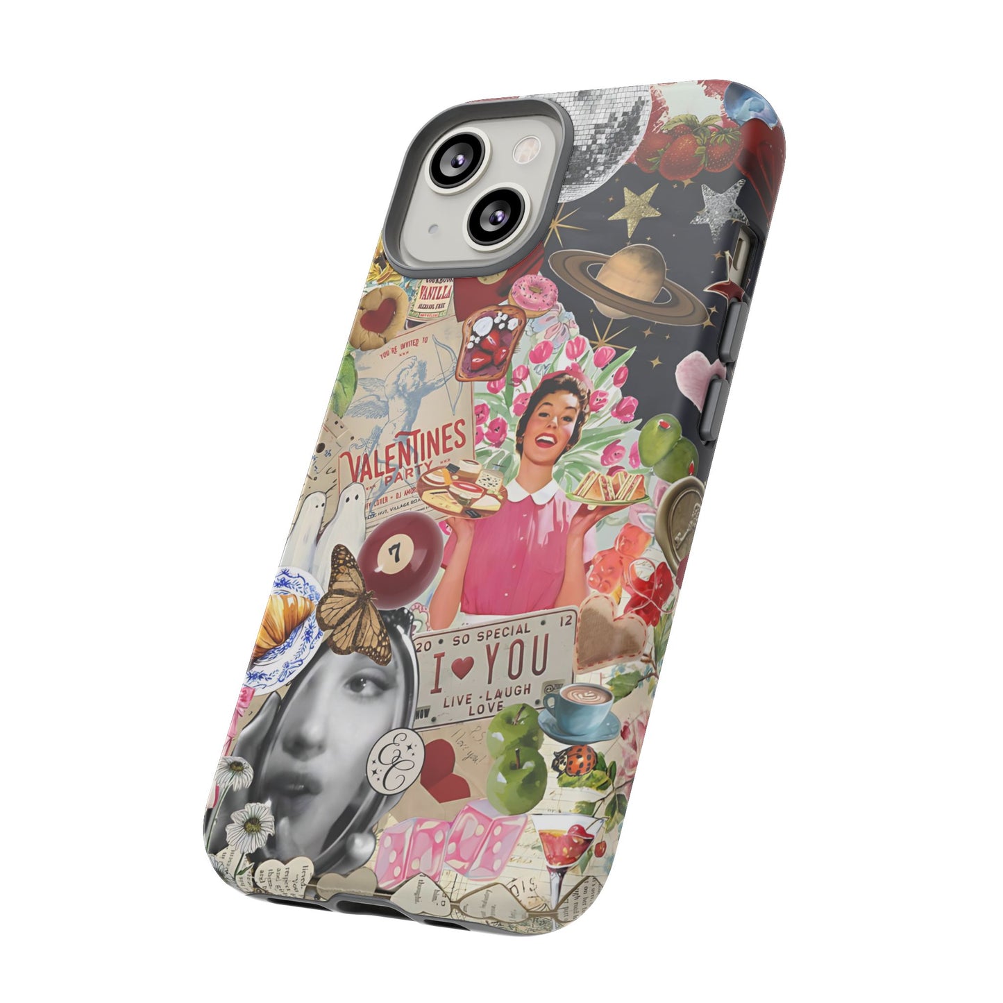 Retro Aesthetic Collage Art Tough Phone Case