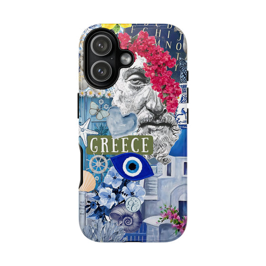 Greek Summer Collage Tough Phone Case