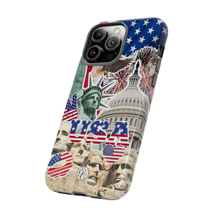 Patriotic USA Collage Tough Phone Case