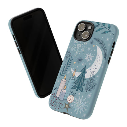 Winter Moon & Candles Tough Phone Case
