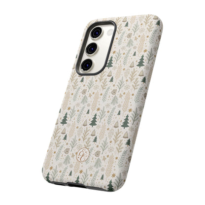 Boho Christmas Forest Tough Phone Case