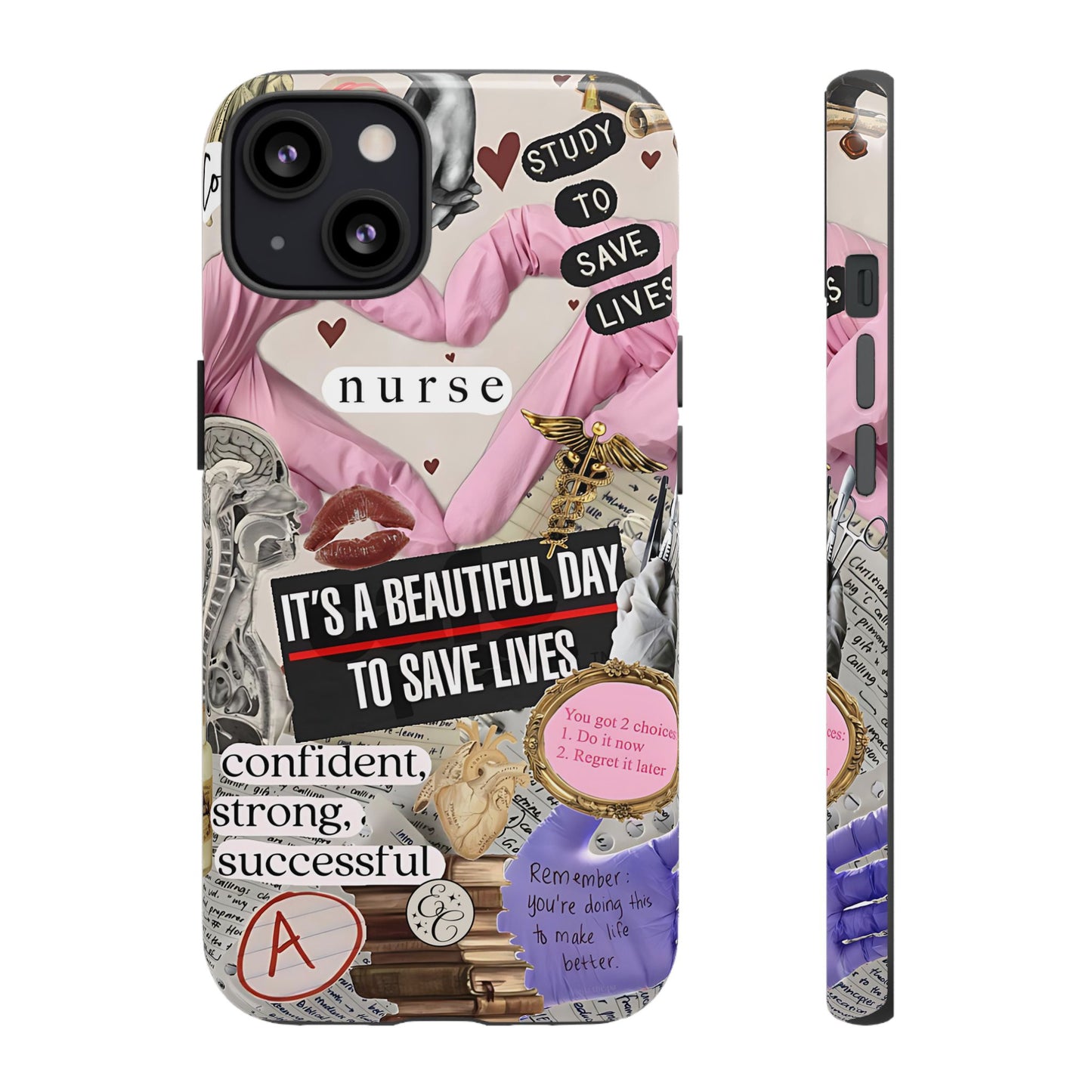 Nurse Inspirational Collage Tough Phone Case