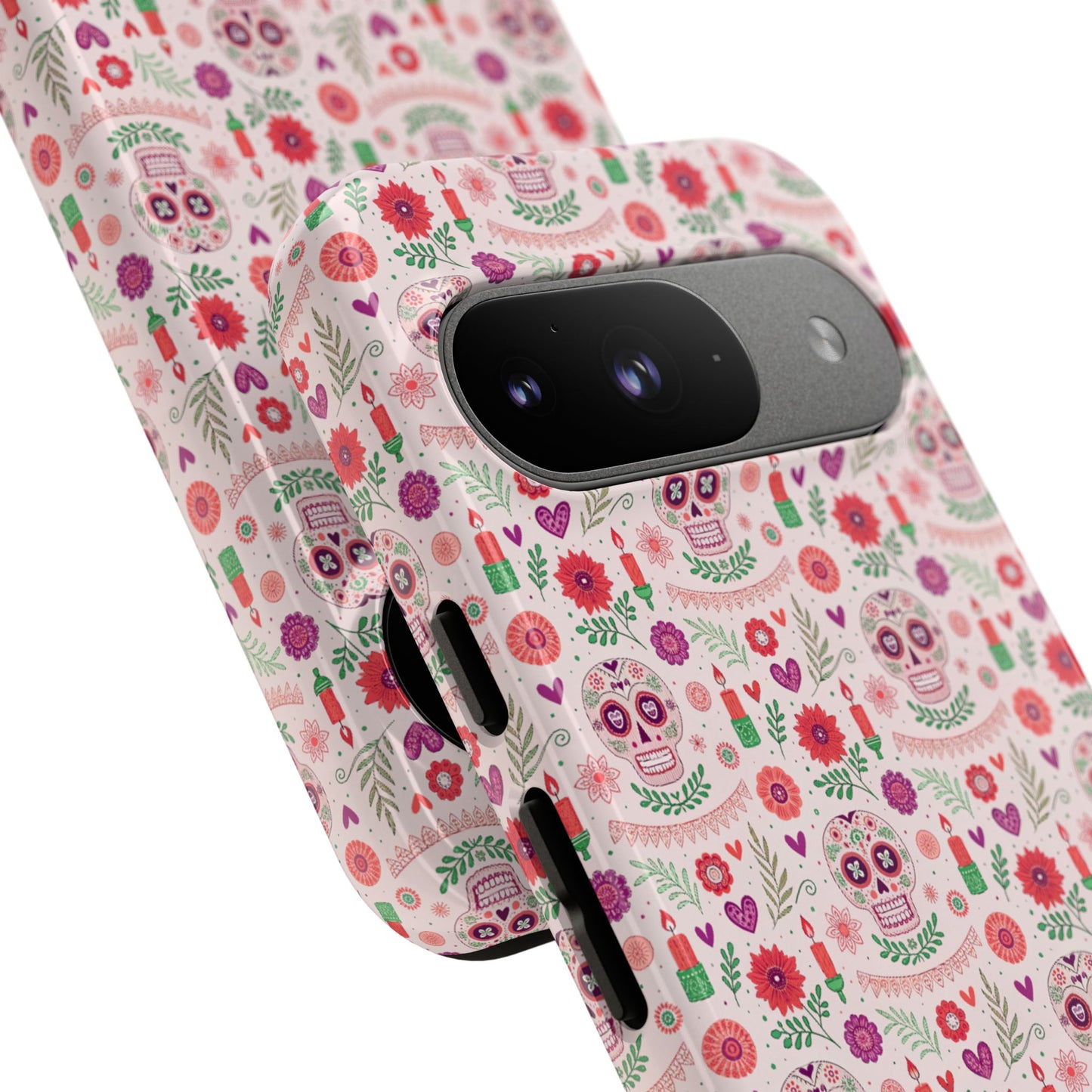 Pink Boho Day of the Dead Tough Phone Case