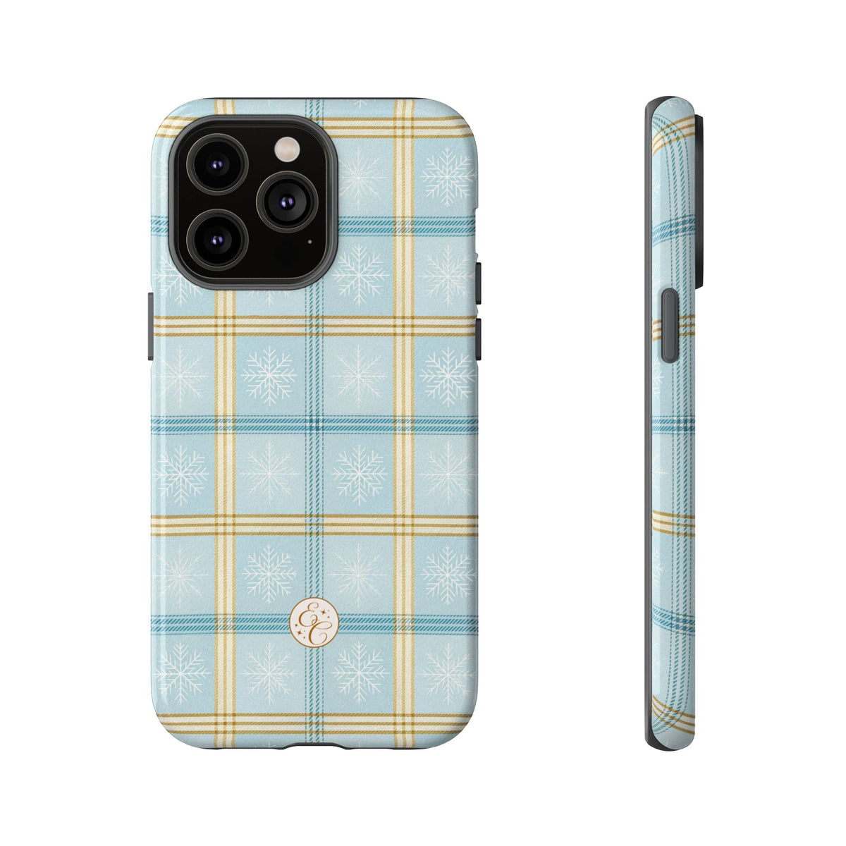 Blue Winter Plaid Phone Case