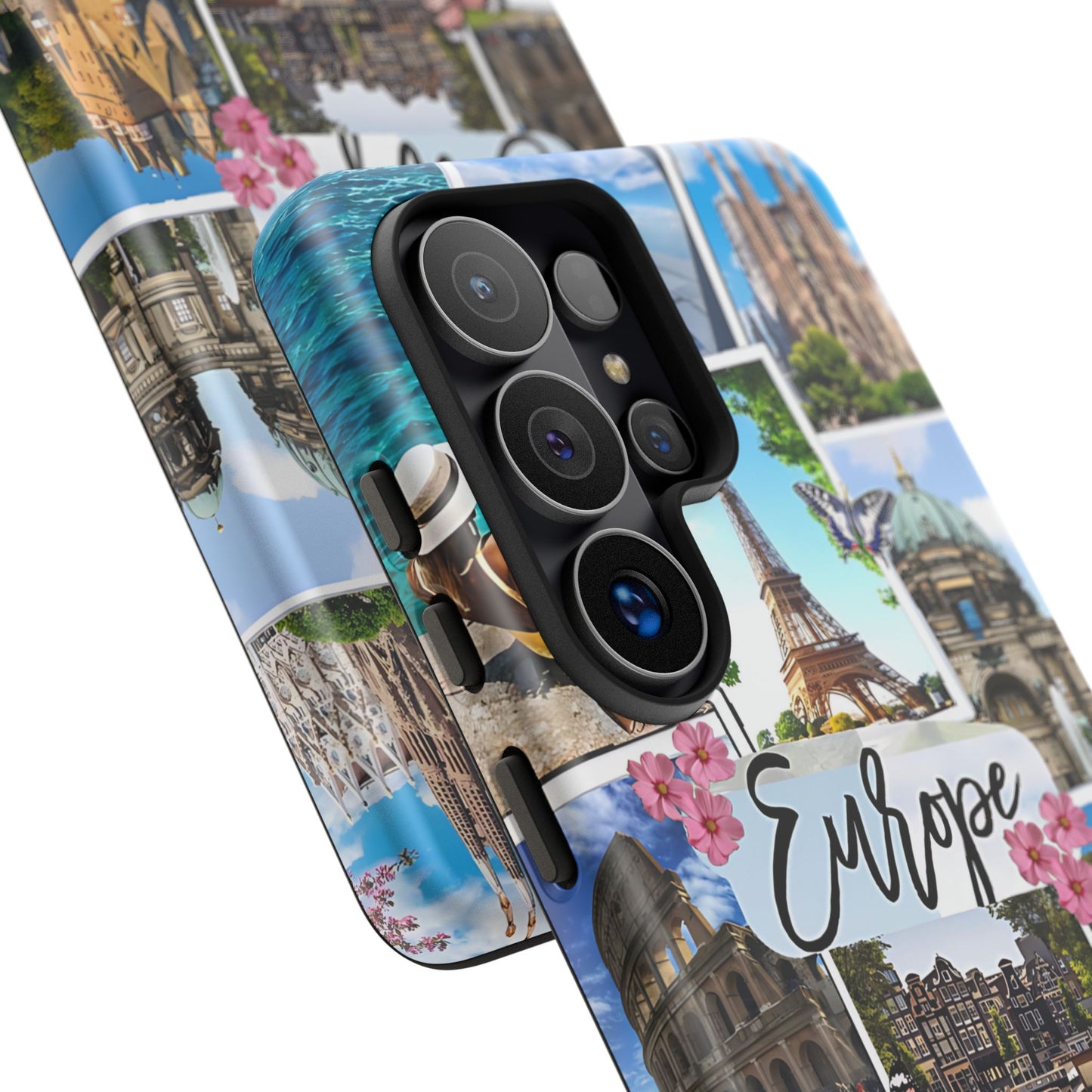 Europe Travel Collage Tough Phone Case