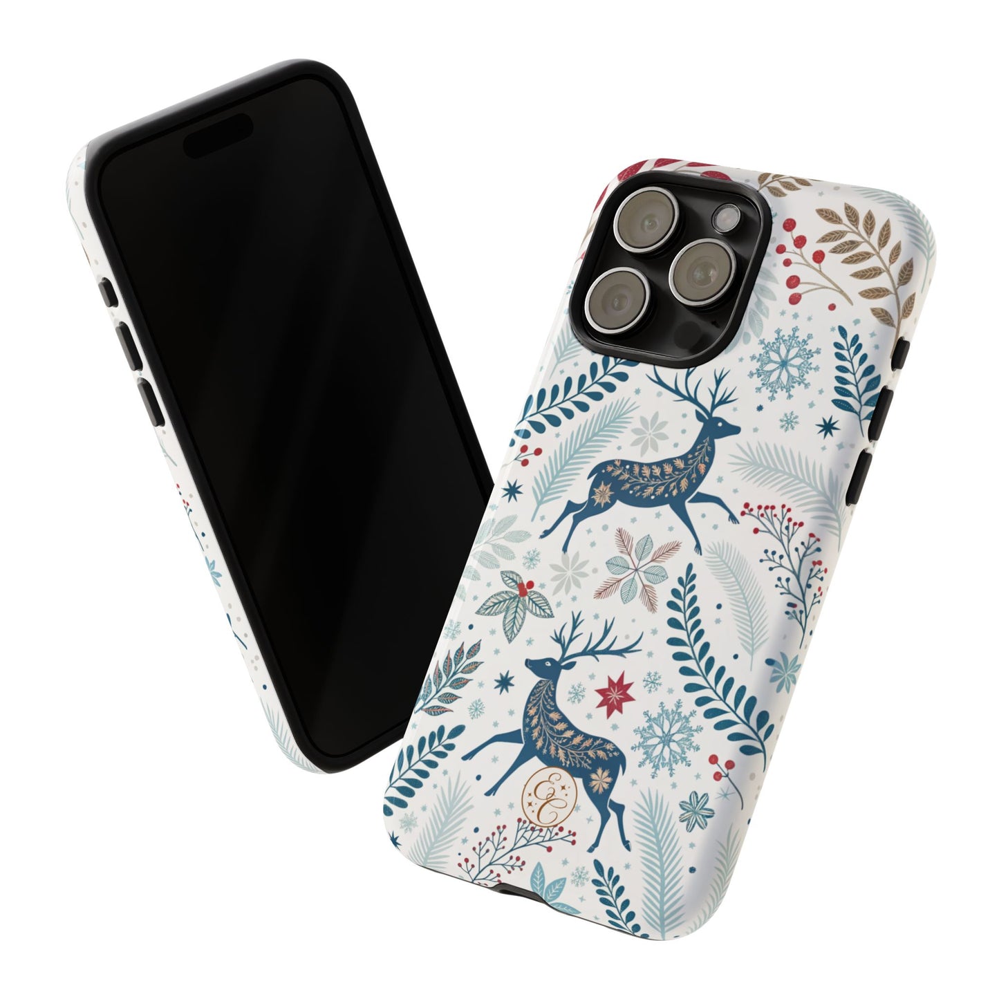Blue Winter Deer Tough Phone Case