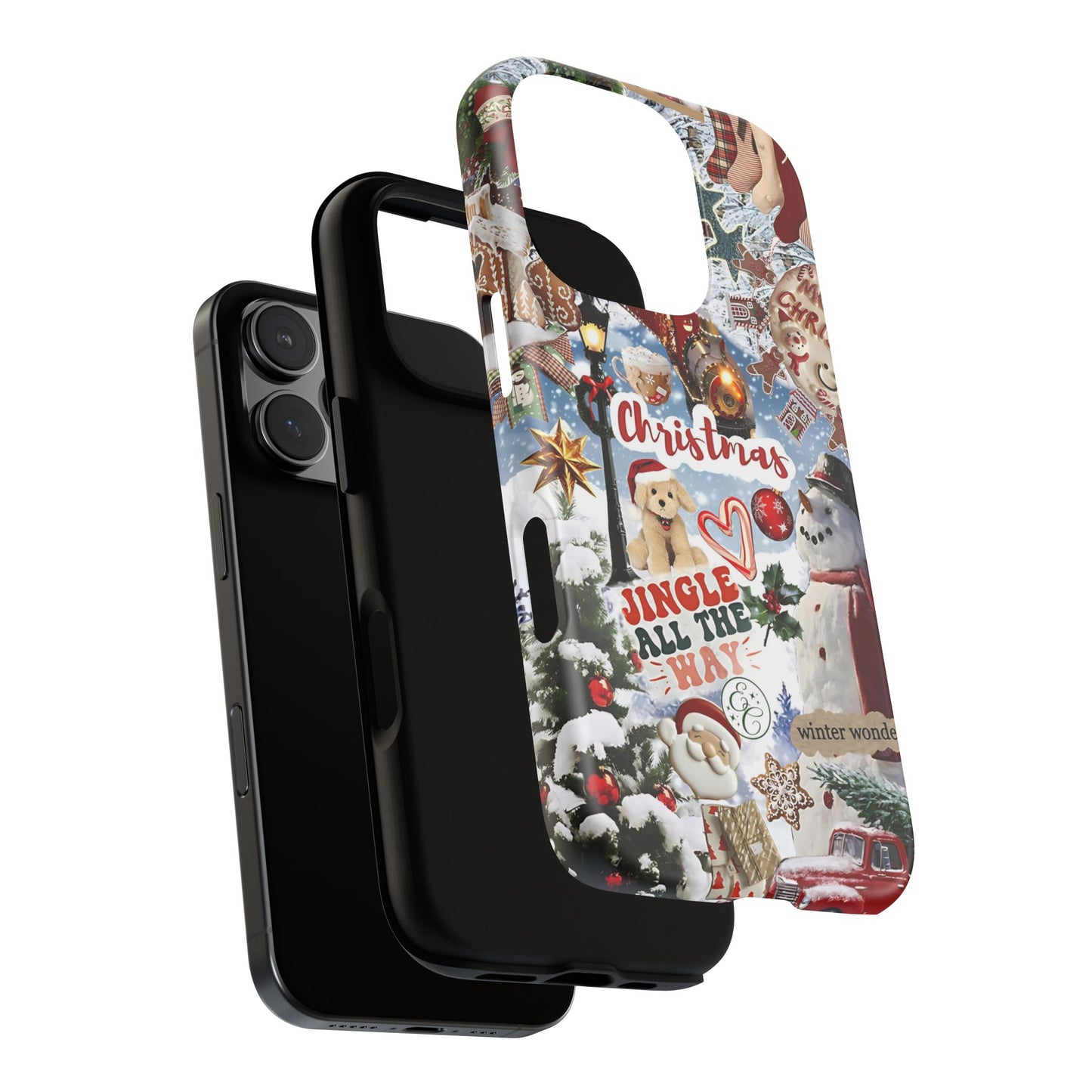 Christmas Holiday Collage Tough Phone Case