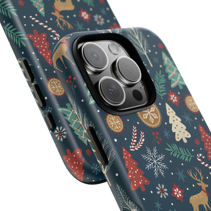Christmas Holiday Pattern Tough Phone Case