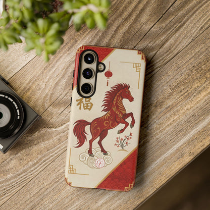 Chinese Zodiac Horse Tough Phone Case