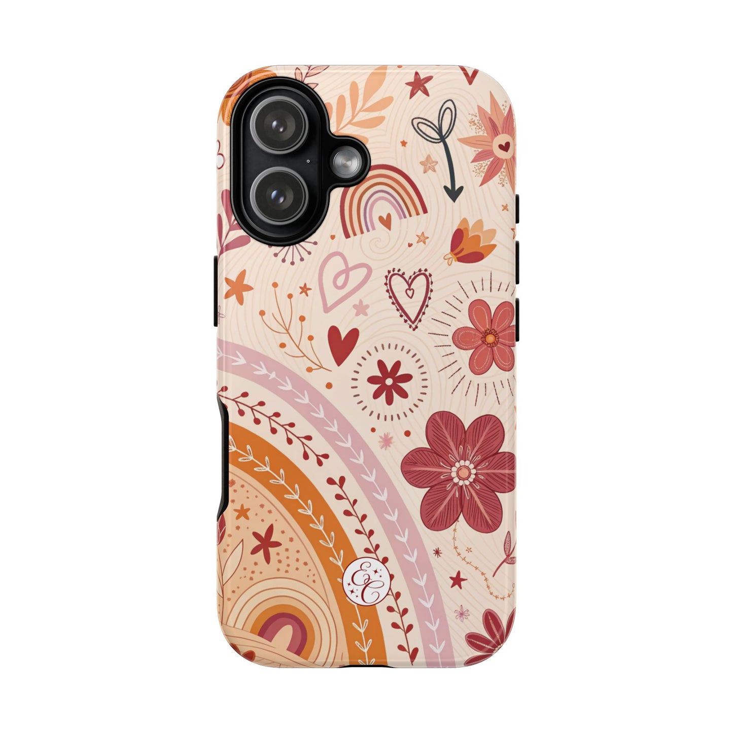 Lesbian Boho Doodle Tough Phone Case