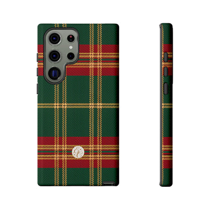 Green Red & Gold Plaid Tough Phone Case
