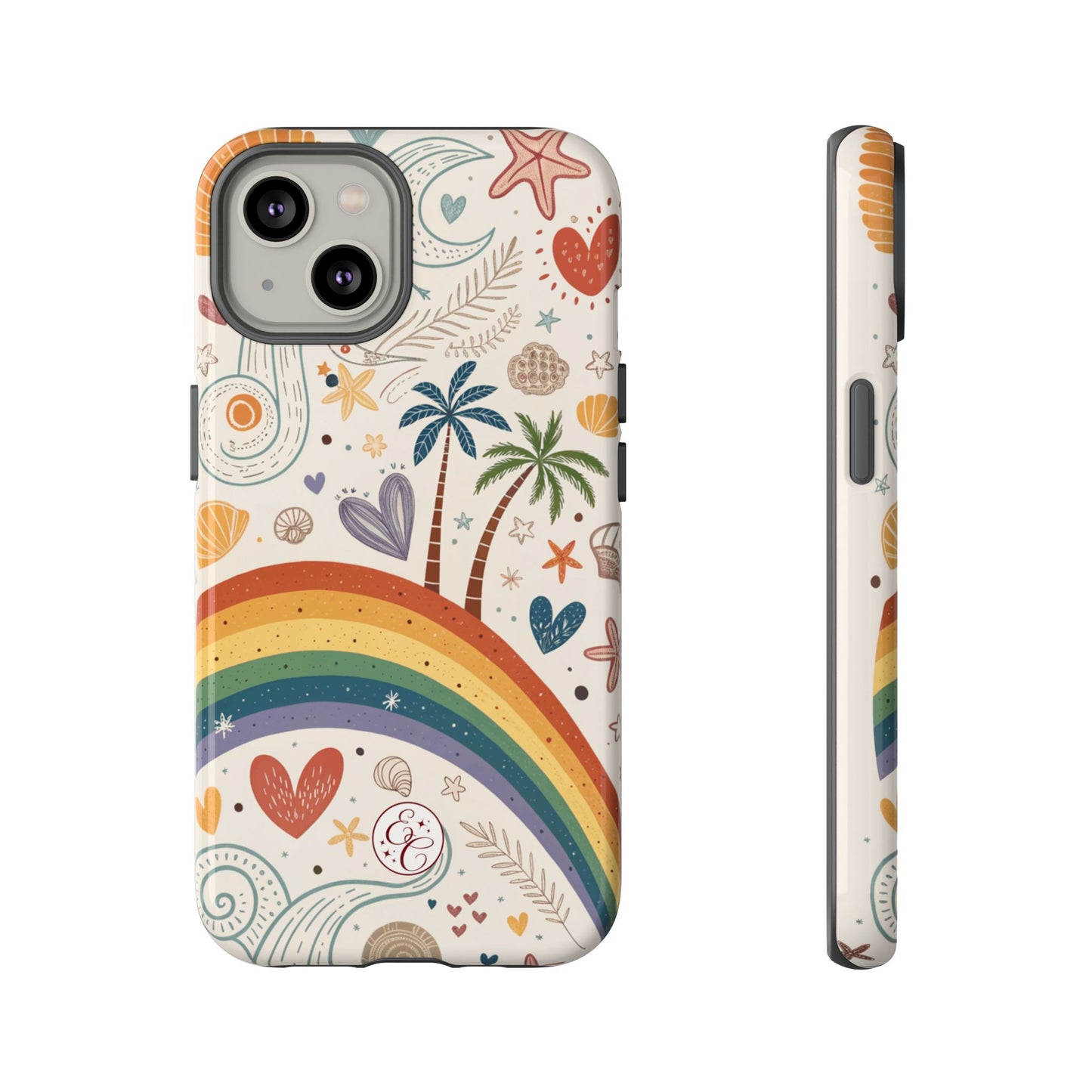 Rainbow Pride Boho Beach Tough Phone Case