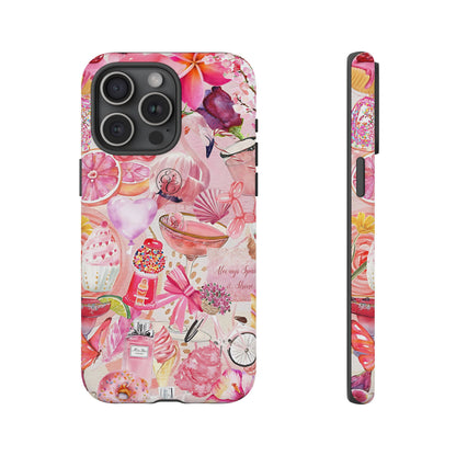 Pink Collage Tough Phone Case