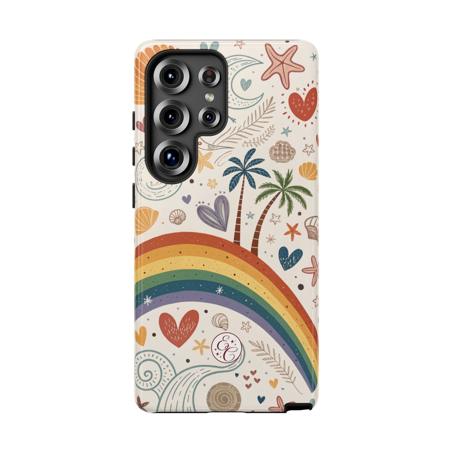 Rainbow Pride Boho Beach Tough Phone Case