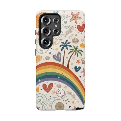 Rainbow Pride Boho Beach Tough Phone Case