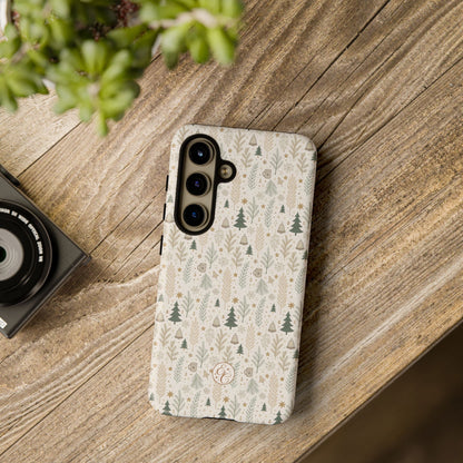Boho Christmas Forest Tough Phone Case