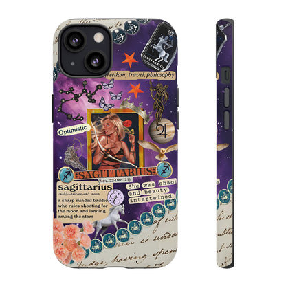 Sagittarius Zodiac Star Sign Tough Phone Case