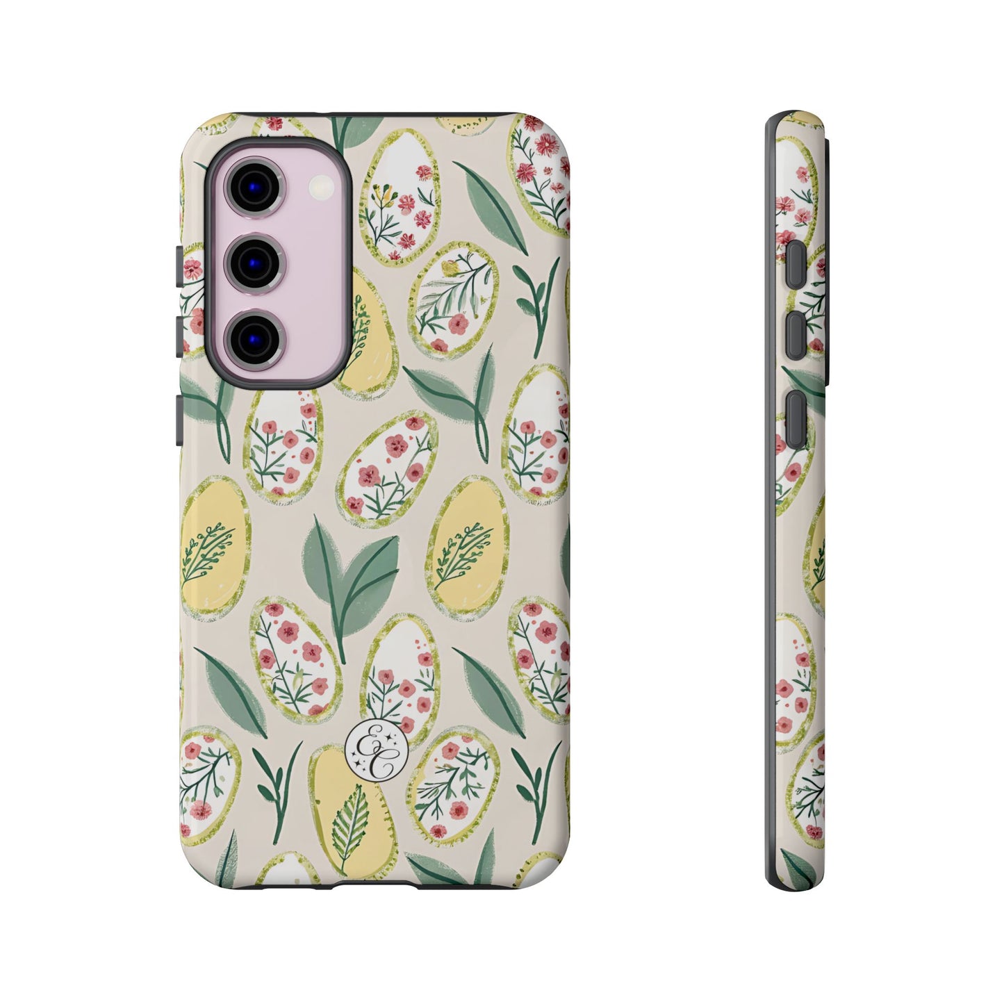 Floral Easter Egg Pattern Tough Phone Case