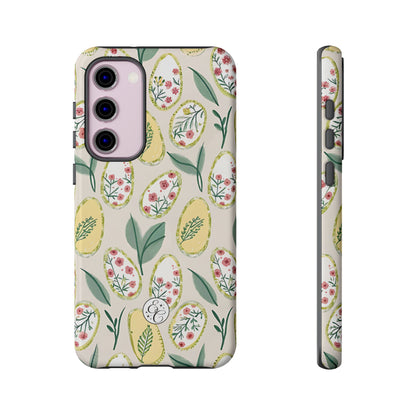 Floral Easter Egg Pattern Tough Phone Case