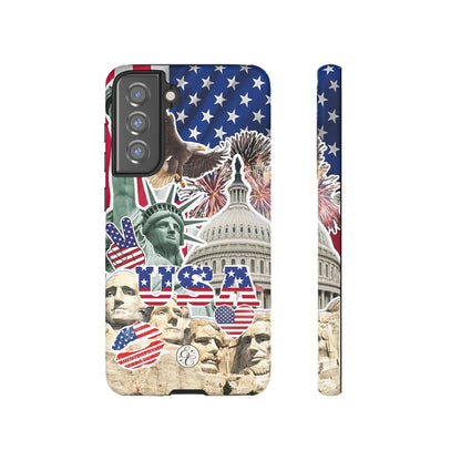 Patriotic USA Collage Tough Phone Case