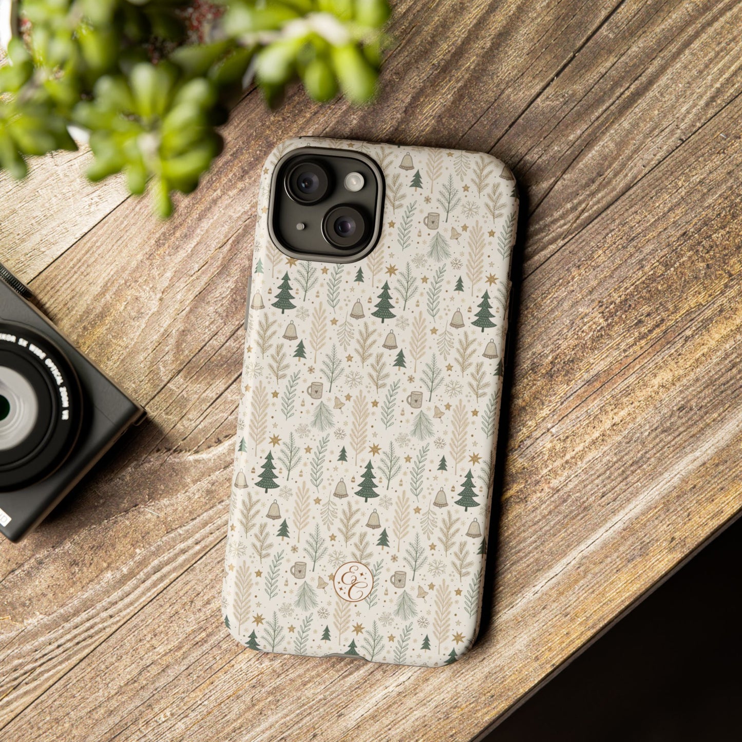 Boho Christmas Forest Tough Phone Case