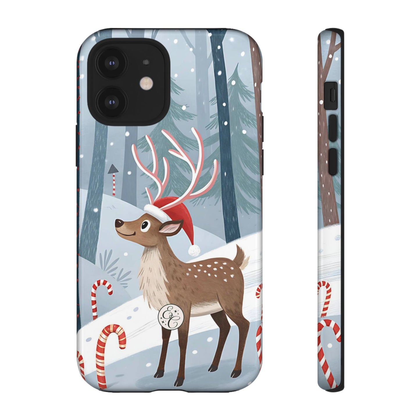 Reindeer in Winter Wonderland Tough Phone Case