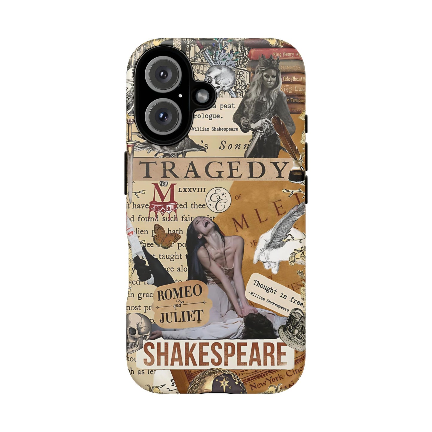 Shakespeare Tragedy Collage Tough Phone Case