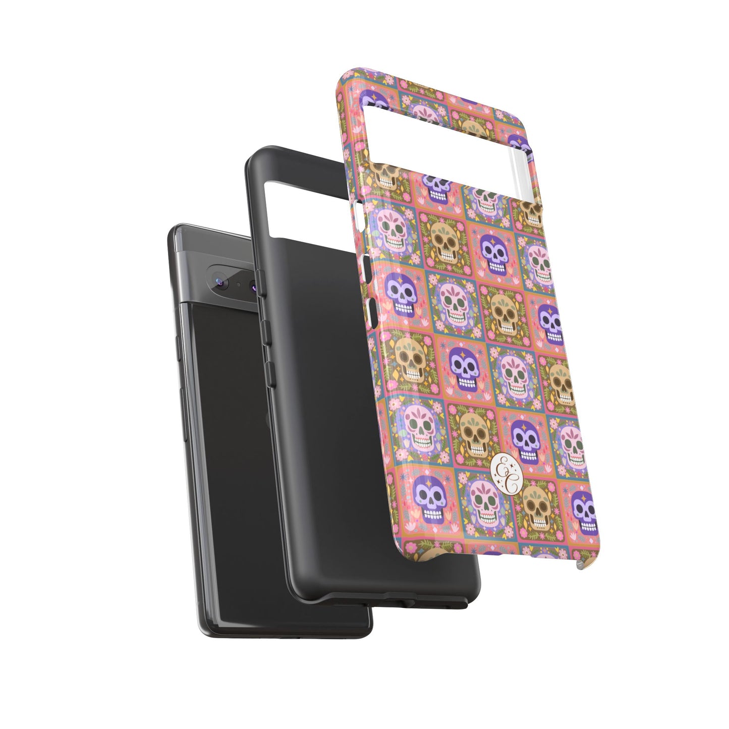 Sugar Skull Pattern Tough Phone Case