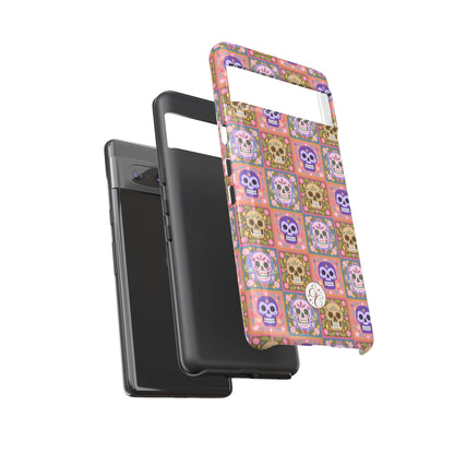 Sugar Skull Pattern Tough Phone Case