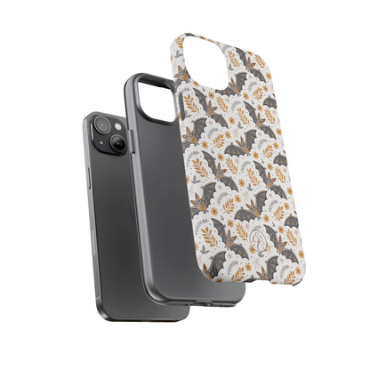 Boho Bat Pattern Halloween Phone Case