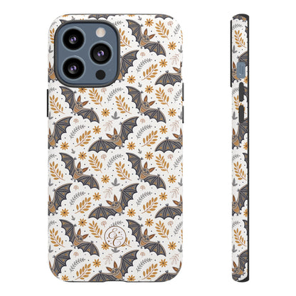 Boho Bat Pattern Halloween Phone Case