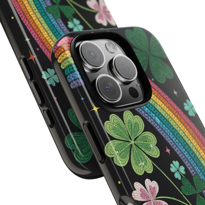 Rainbow & Shamrock Tough Phone Case