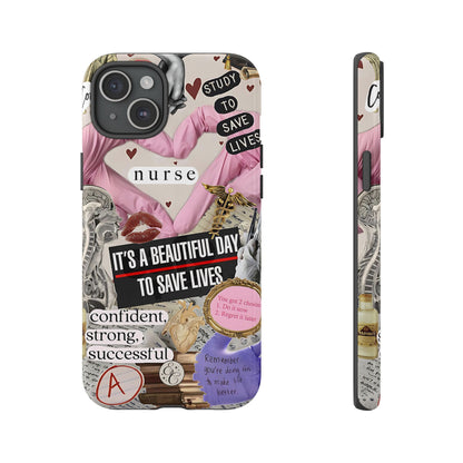 Nurse Inspirational Collage Tough Phone Case