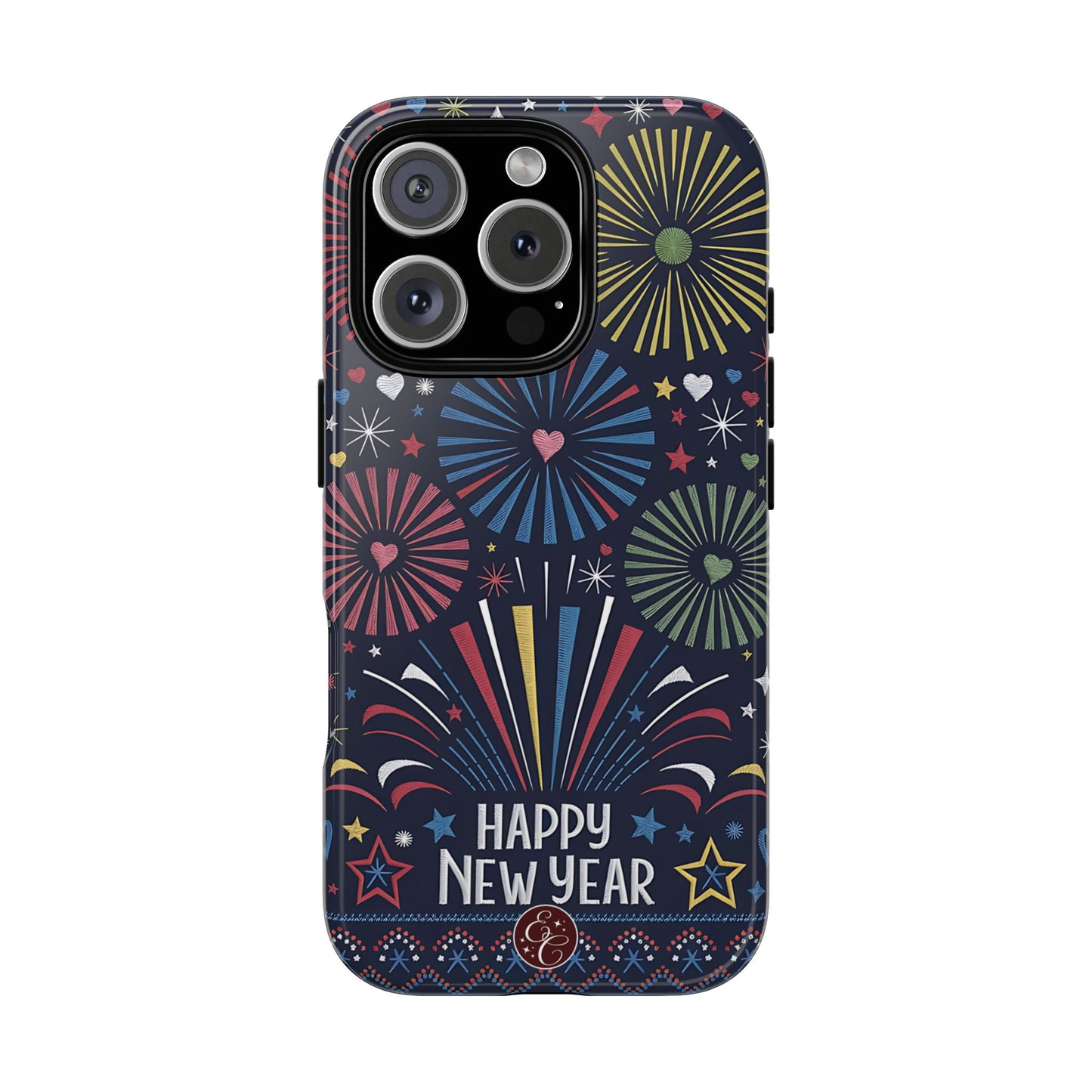 Happy New Year Fireworks Tough Phone Case