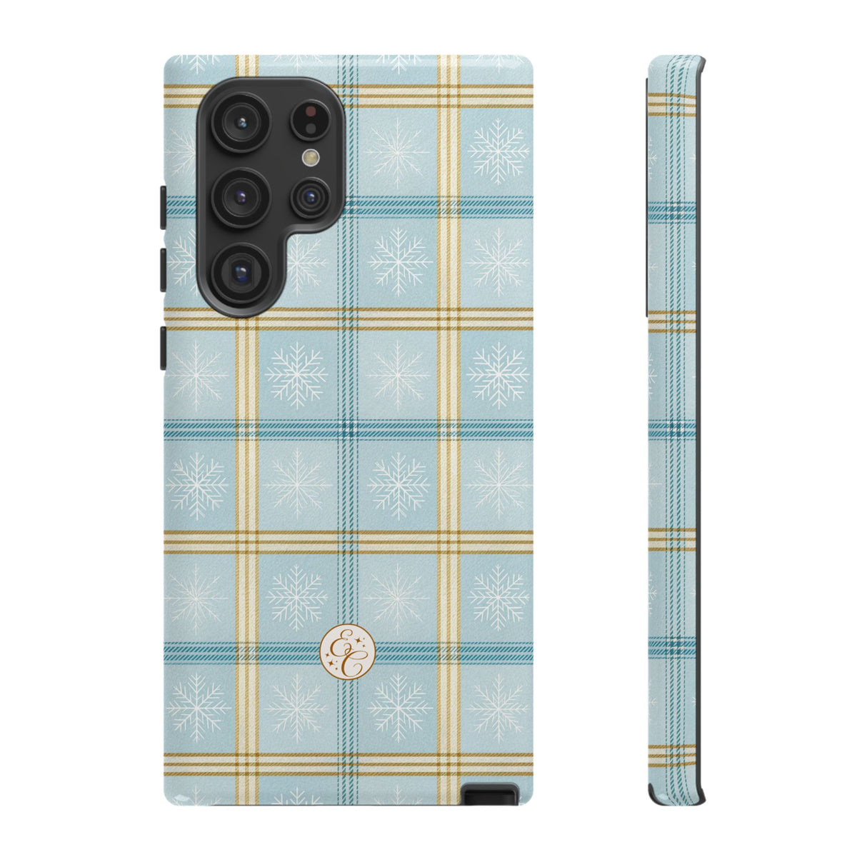 Blue Winter Plaid Phone Case