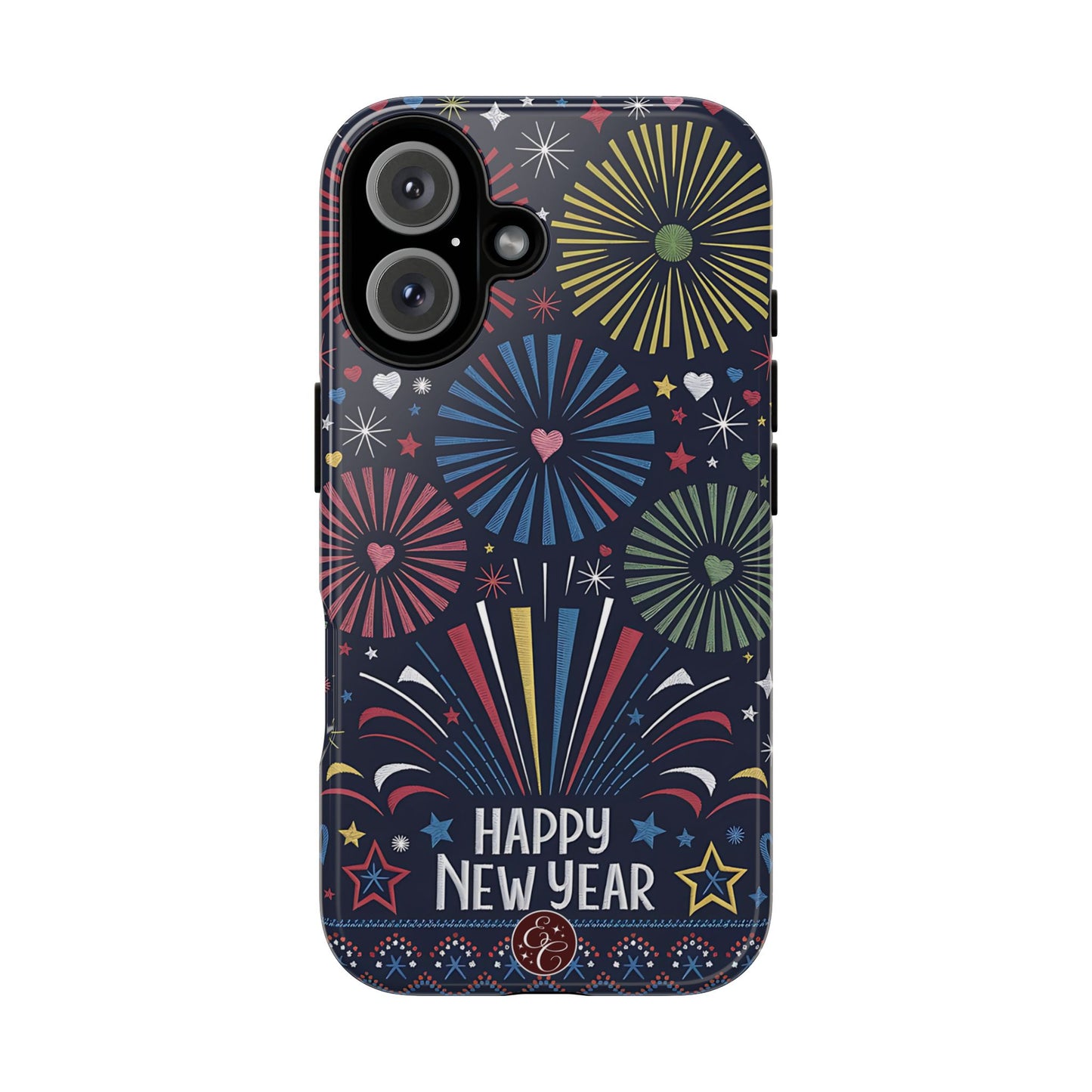 Happy New Year Fireworks Tough Phone Case