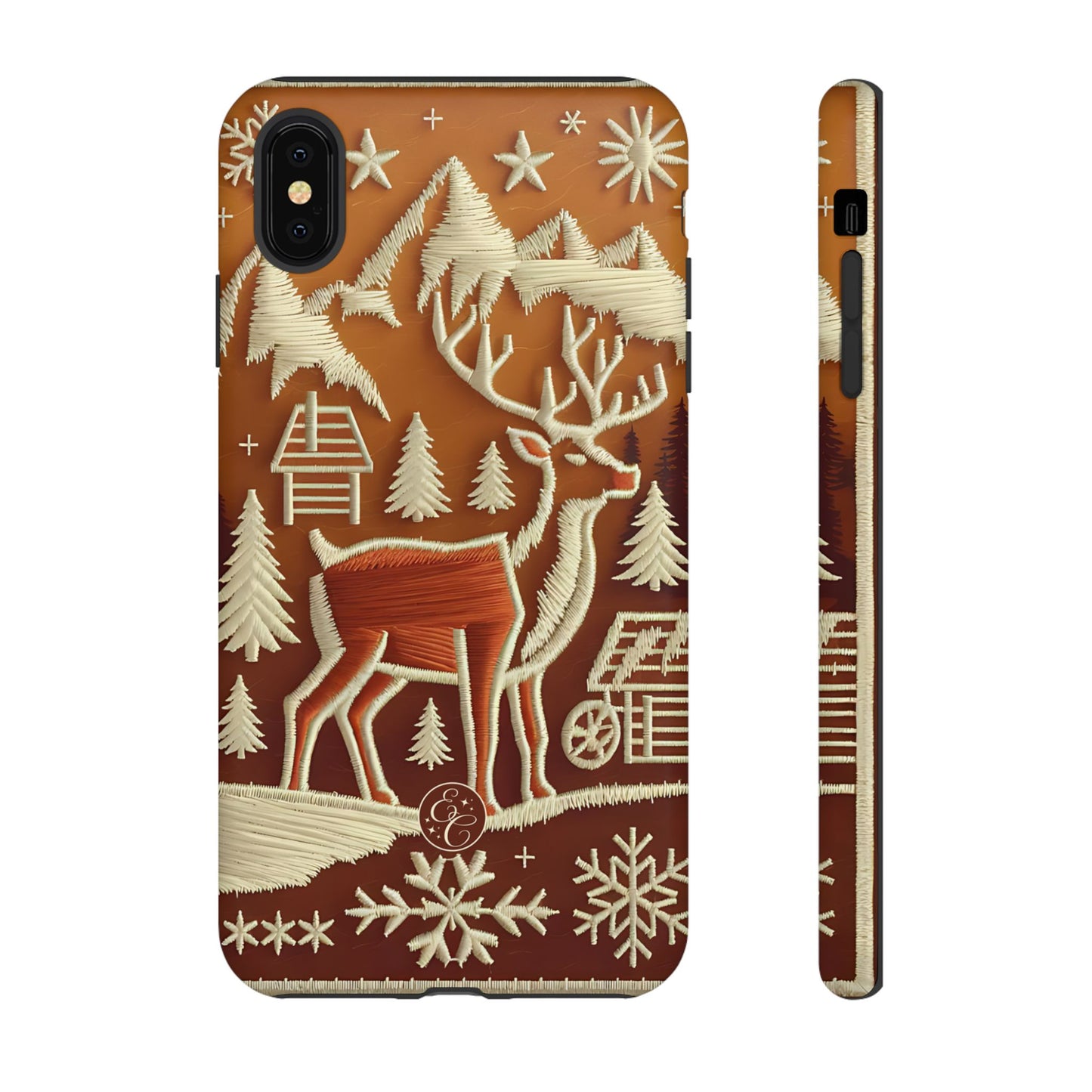 Rustic Reindeer Tough Phone Case