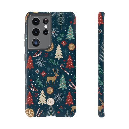 Christmas Holiday Pattern Tough Phone Case