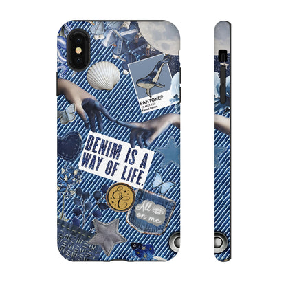 Denim Texture Tough Phone Case