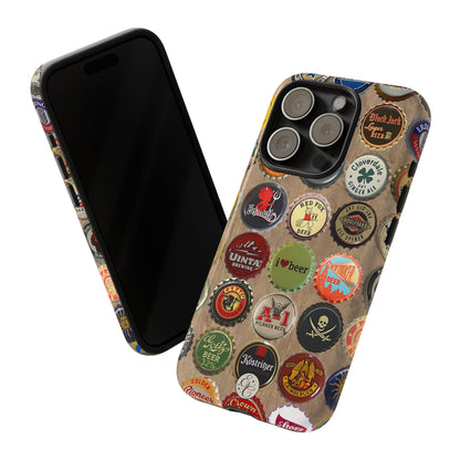 Beer Bottle Caps Tough Phone Case