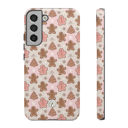 Gingerbread Men & Xmas Tree Pattern Tough Phone Case