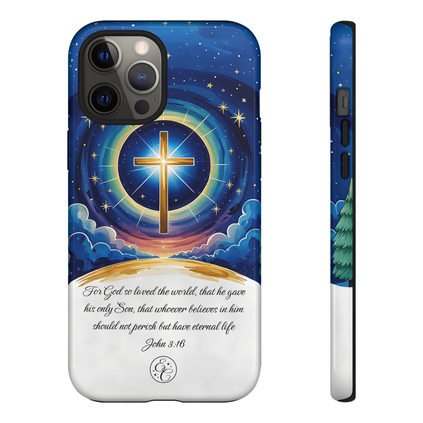 Celestial Cross - John 3:16 Tough Phone Case