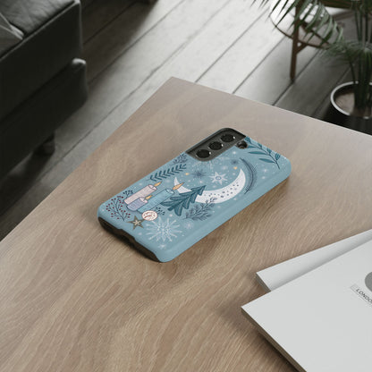 Winter Moon & Candles Tough Phone Case