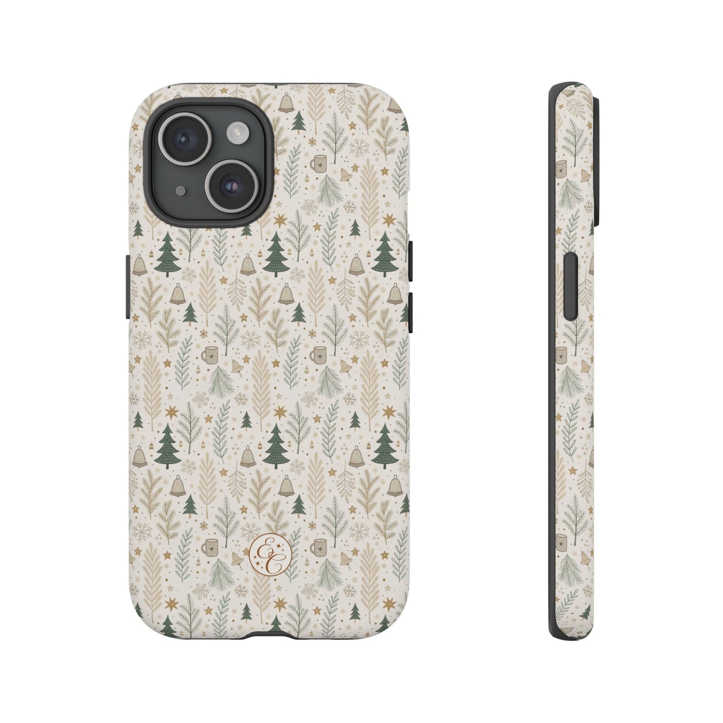 Boho Christmas Forest Tough Phone Case
