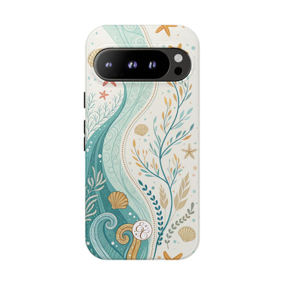 Ocean Boho Doodle Tough Phone Case