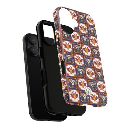 Dracula & Bat Pattern Halloween Phone Case