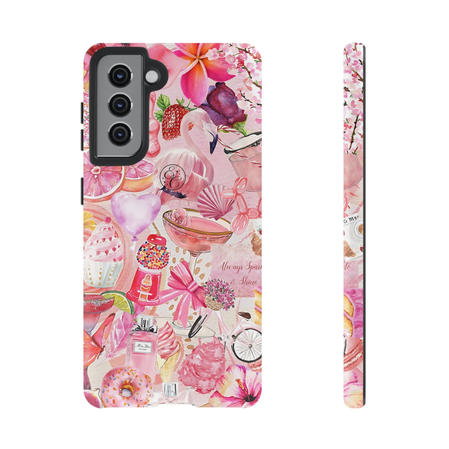 Pink Collage Tough Phone Case